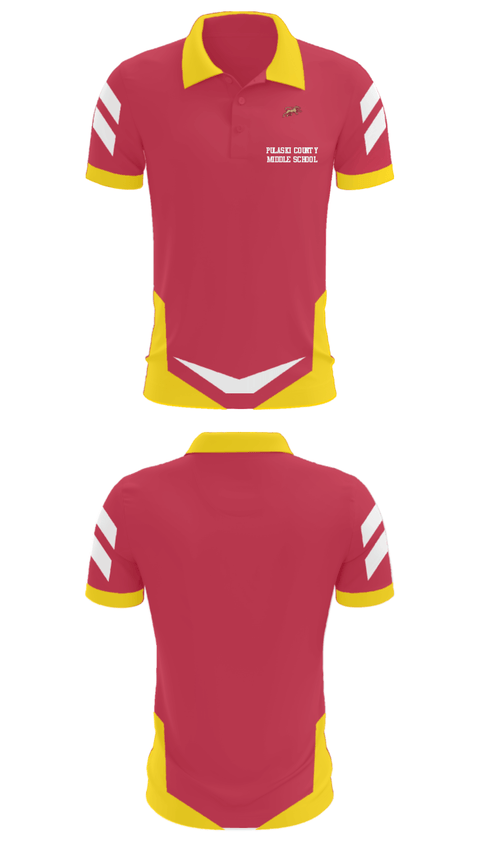 Short Sleeve Performance Polo, Pulaski County Middle School, Spirit Store, Teamtime, Team time, sublimation, custom sports apparel, team uniforms, spirit wear, spiritwear, sports uniforms, custom shirts, team store, custom team store, fundraiser sports, apparel fundraiser