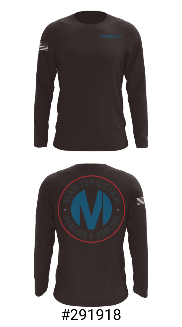 Long Sleeve Performance Shirt, Martirosian Heating and Cooling, , Teamtime, Team time, sublimation, custom sports apparel, team uniforms, spirit wear, spiritwear, sports uniforms, custom shirts, team store, custom team store, fundraiser sports, apparel fundraiser