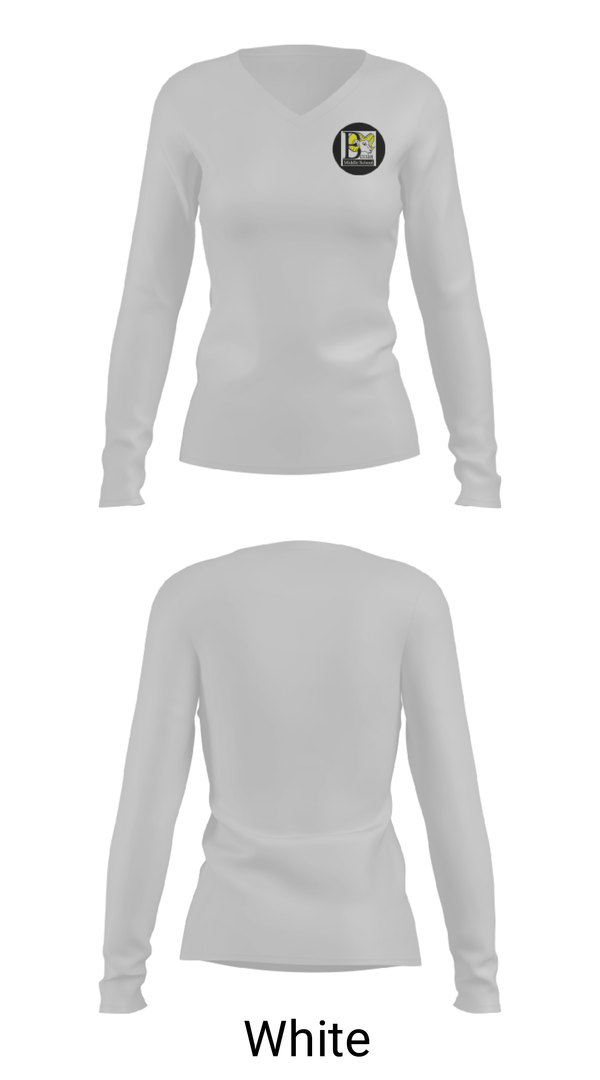 Women's Long Sleeve Vneck Shirt, Beman Middle School, Spirit Store, Teamtime, Team time, sublimation, custom sports apparel, team uniforms, spirit wear, spiritwear, sports uniforms, custom shirts, team store, custom team store, fundraiser sports, apparel fundraiser