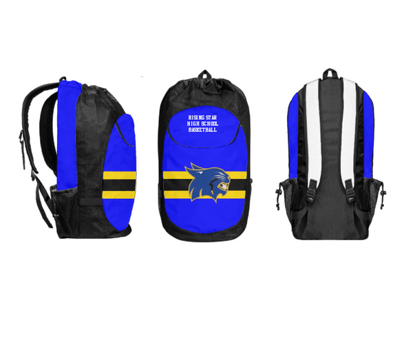 Gear Bag, Rising Star High School Basketball, Women's Basketball, Teamtime, Team time, sublimation, custom sports apparel, team uniforms, spirit wear, spiritwear, sports uniforms, custom shirts, team store, custom team store, fundraiser sports, apparel fundraiser