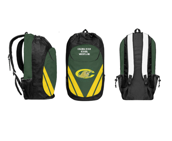 Gear Bag, Coloma High School Wrestling, Wrestling, Teamtime, Team time, sublimation, custom sports apparel, team uniforms, spirit wear, spiritwear, sports uniforms, custom shirts, team store, custom team store, fundraiser sports, apparel fundraiser