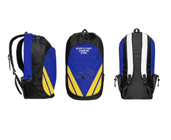 Gear Bag, Lafayette County Elementary School, Spirit Store, Teamtime, Team time, sublimation, custom sports apparel, team uniforms, spirit wear, spiritwear, sports uniforms, custom shirts, team store, custom team store, fundraiser sports, apparel fundraiser