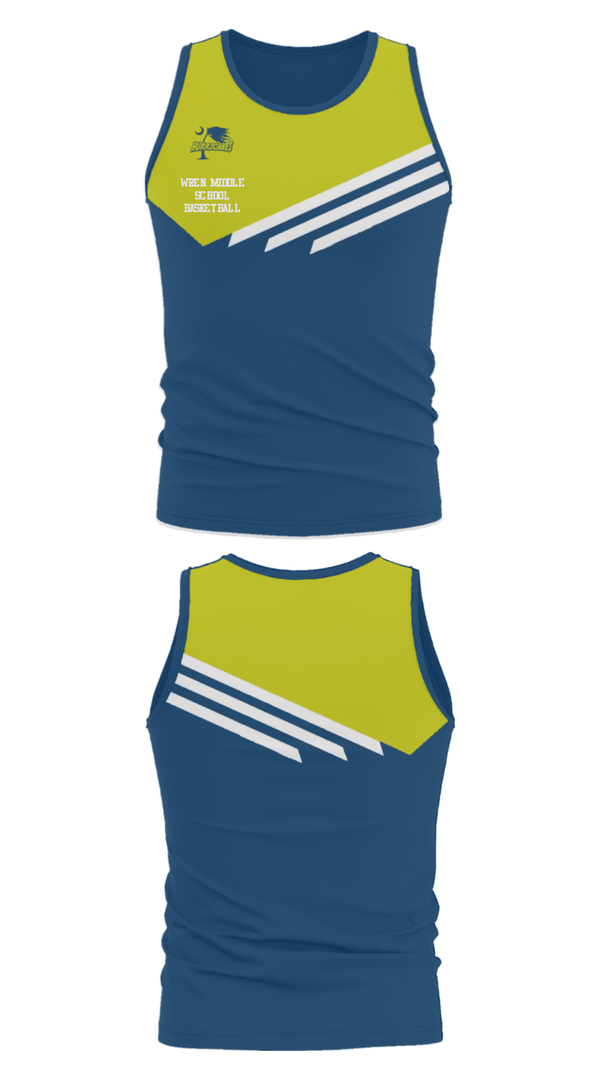 Tank Top, Wren Middle School Basketball, Men's Basketball, Teamtime, Team time, sublimation, custom sports apparel, team uniforms, spirit wear, spiritwear, sports uniforms, custom shirts, team store, custom team store, fundraiser sports, apparel fundraiser