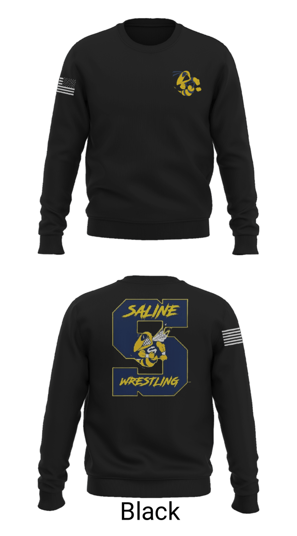 Crew Neck Sweatshirt, Saline Middle School Wrestling, Wrestling, Teamtime, Team time, sublimation, custom sports apparel, team uniforms, spirit wear, spiritwear, sports uniforms, custom shirts, team store, custom team store, fundraiser sports, apparel fundraiser