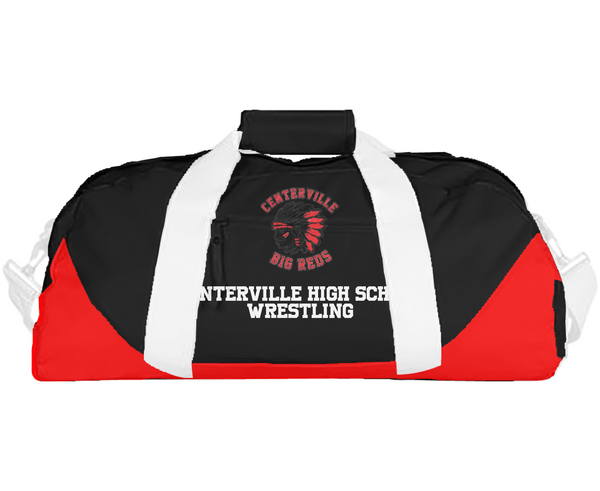 Duffle Bag, Centerville High School Wrestling, Wrestling, Teamtime, Team time, sublimation, custom sports apparel, team uniforms, spirit wear, spiritwear, sports uniforms, custom shirts, team store, custom team store, fundraiser sports, apparel fundraiser