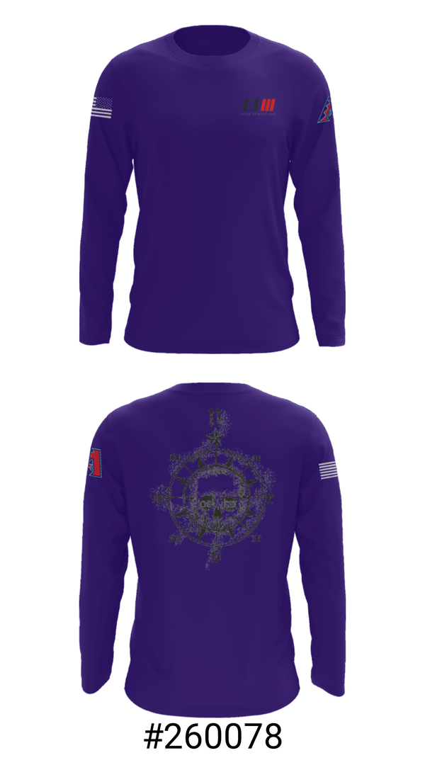 Long Sleeve Performance Shirt, F1 Home Remodeling, , Teamtime, Team time, sublimation, custom sports apparel, team uniforms, spirit wear, spiritwear, sports uniforms, custom shirts, team store, custom team store, fundraiser sports, apparel fundraiser