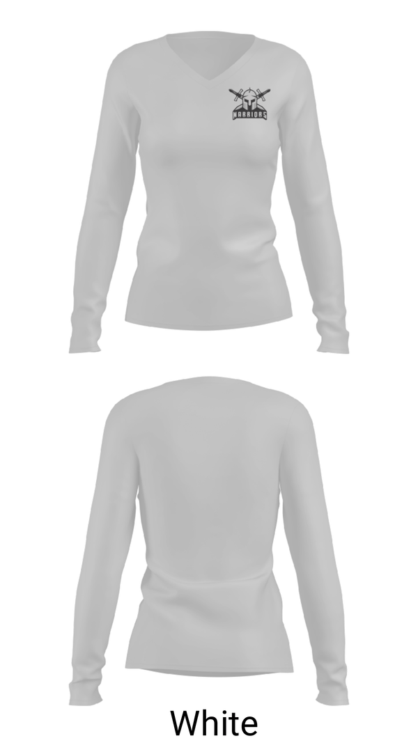 Women's Long Sleeve Vneck Shirt, Monroe School, Spirit Store, Teamtime, Team time, sublimation, custom sports apparel, team uniforms, spirit wear, spiritwear, sports uniforms, custom shirts, team store, custom team store, fundraiser sports, apparel fundraiser