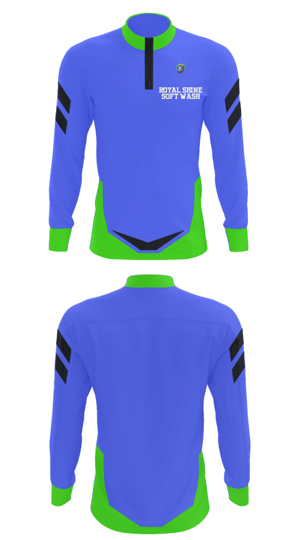 Quarter Zip Jacket, ROYAL SHINE SOFT WASH, , Teamtime, Team time, sublimation, custom sports apparel, team uniforms, spirit wear, spiritwear, sports uniforms, custom shirts, team store, custom team store, fundraiser sports, apparel fundraiser