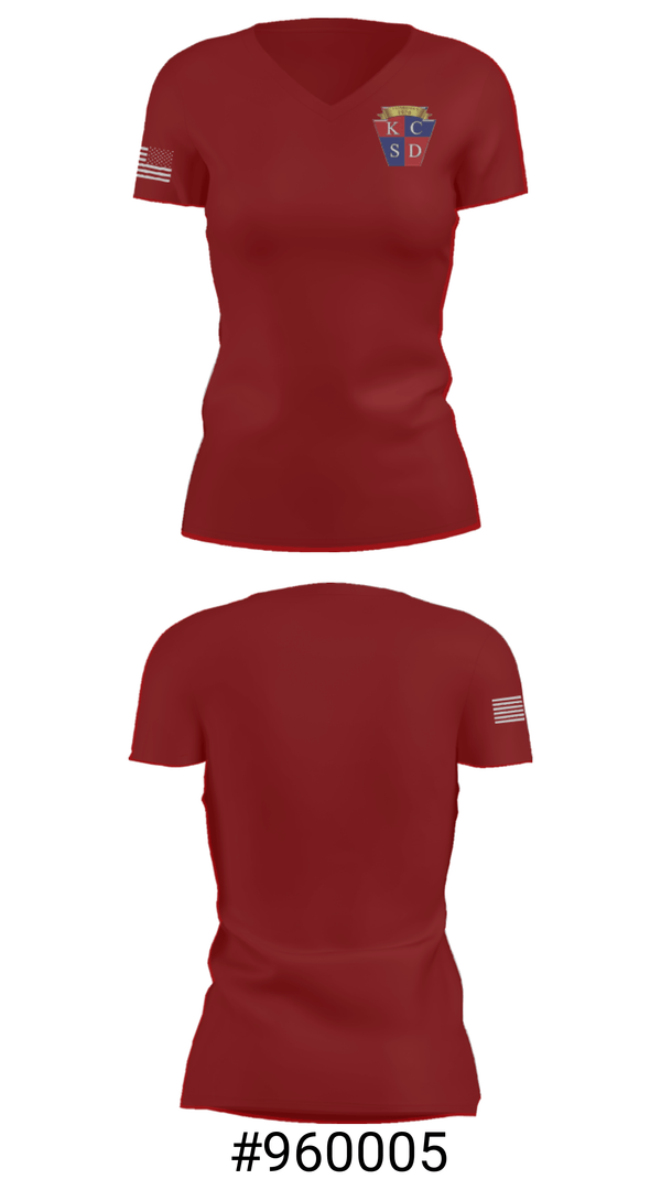Women's Short Sleeve Vneck Shirt, Keystone Central Career & Technology, Spirit Store, Teamtime, Team time, sublimation, custom sports apparel, team uniforms, spirit wear, spiritwear, sports uniforms, custom shirts, team store, custom team store, fundraiser sports, apparel fundraiser