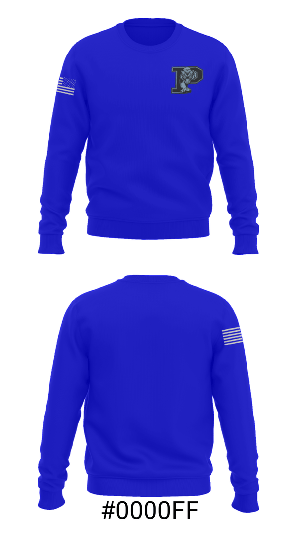 Crew Neck Sweatshirt, Princeton Senior High School Basketball, Men's Basketball, Teamtime, Team time, sublimation, custom sports apparel, team uniforms, spirit wear, spiritwear, sports uniforms, custom shirts, team store, custom team store, fundraiser sports, apparel fundraiser