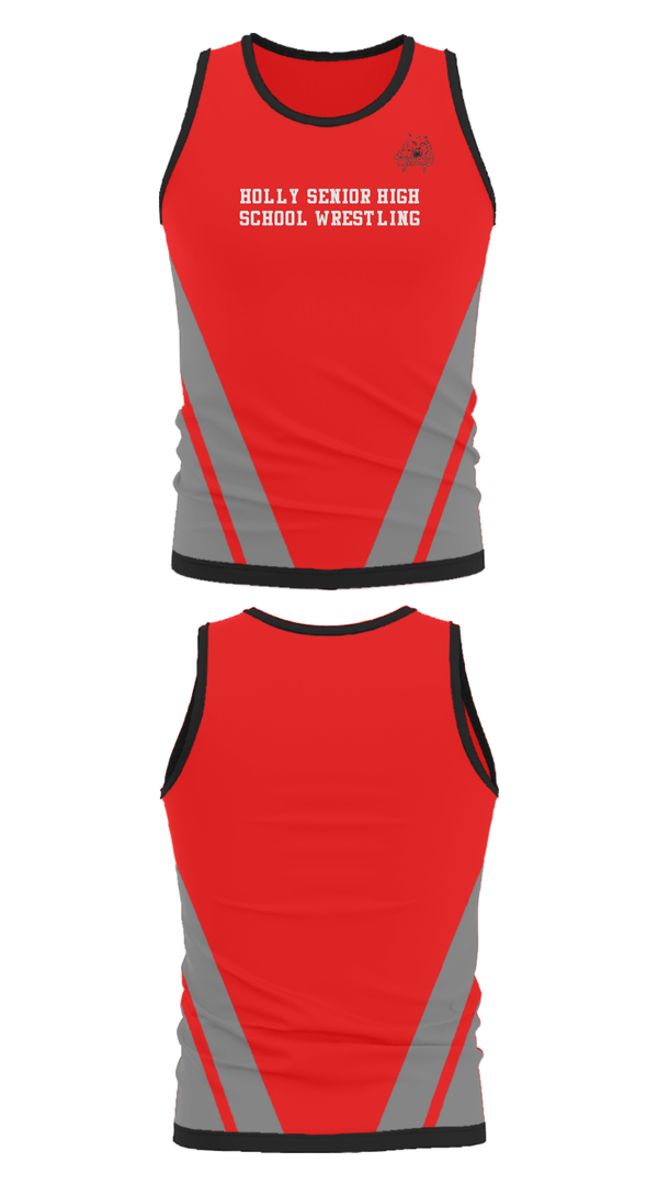 Tank Top, Holly Senior High School Wrestling, Wrestling, Teamtime, Team time, sublimation, custom sports apparel, team uniforms, spirit wear, spiritwear, sports uniforms, custom shirts, team store, custom team store, fundraiser sports, apparel fundraiser