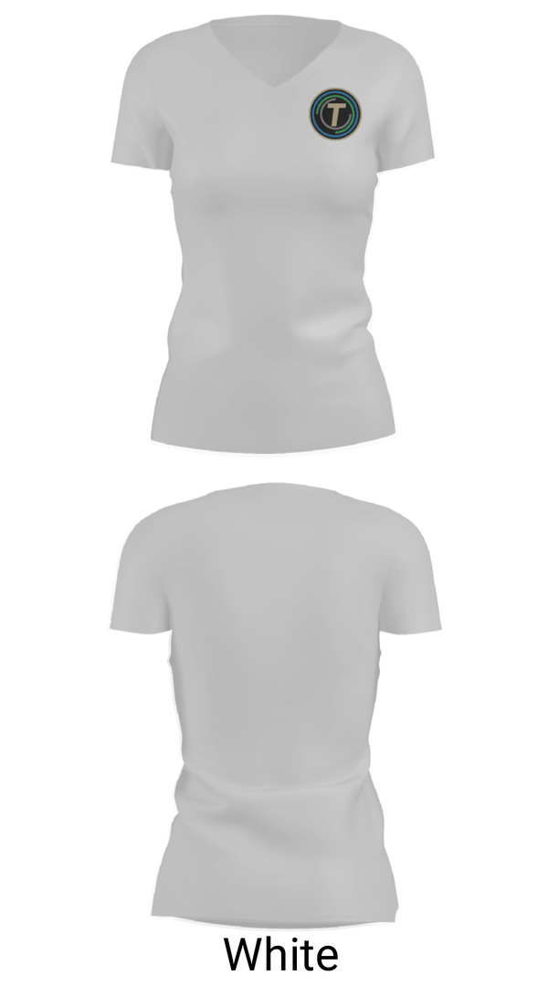 Women's Short Sleeve Vneck Shirt, Taylor Career And Technical Center, Spirit Store, Teamtime, Team time, sublimation, custom sports apparel, team uniforms, spirit wear, spiritwear, sports uniforms, custom shirts, team store, custom team store, fundraiser sports, apparel fundraiser