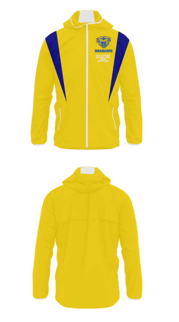 Windbreaker, Battle Creek Central High School Wrestling, Wrestling, Teamtime, Team time, sublimation, custom sports apparel, team uniforms, spirit wear, spiritwear, sports uniforms, custom shirts, team store, custom team store, fundraiser sports, apparel fundraiser
