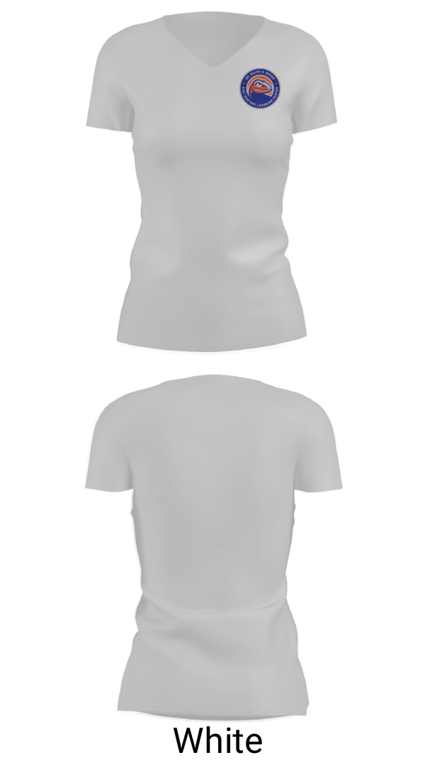 Women's Short Sleeve Vneck Shirt, Dr. Ralph H. Baker 21St Century Learning Center, Spirit Store, Teamtime, Team time, sublimation, custom sports apparel, team uniforms, spirit wear, spiritwear, sports uniforms, custom shirts, team store, custom team store, fundraiser sports, apparel fundraiser