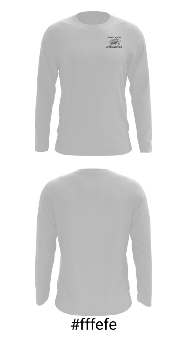 Long Sleeve Performance Shirt, Bolivar Middle School Basketball, Men's Basketball, Teamtime, Team time, sublimation, custom sports apparel, team uniforms, spirit wear, spiritwear, sports uniforms, custom shirts, team store, custom team store, fundraiser sports, apparel fundraiser