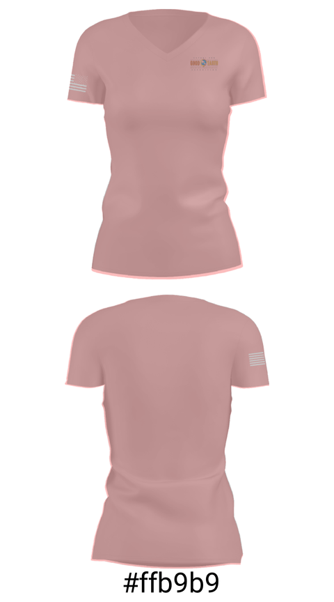 Women's Short Sleeve Vneck Shirt, Good Earth Expedition, , Teamtime, Team time, sublimation, custom sports apparel, team uniforms, spirit wear, spiritwear, sports uniforms, custom shirts, team store, custom team store, fundraiser sports, apparel fundraiser