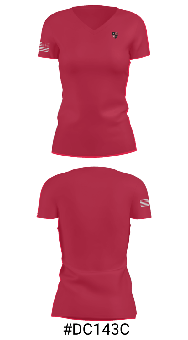Women's Short Sleeve Vneck Shirt, Kingswood Oxford Upper School, Spirit Store, Teamtime, Team time, sublimation, custom sports apparel, team uniforms, spirit wear, spiritwear, sports uniforms, custom shirts, team store, custom team store, fundraiser sports, apparel fundraiser