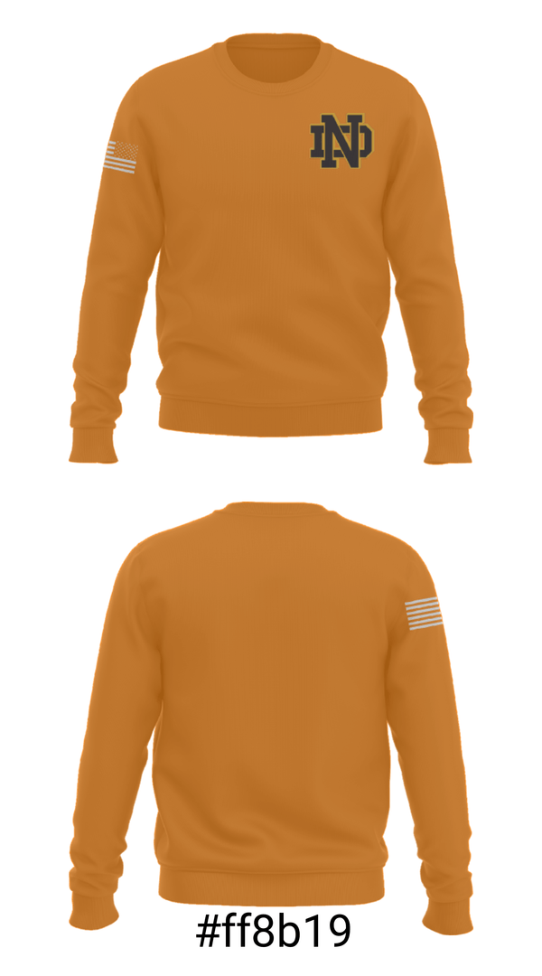 Crew Neck Sweatshirt, Notre Dame Catholic High School, Spirit Store, Teamtime, Team time, sublimation, custom sports apparel, team uniforms, spirit wear, spiritwear, sports uniforms, custom shirts, team store, custom team store, fundraiser sports, apparel fundraiser