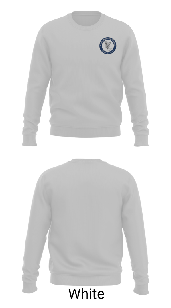 Crew Neck Sweatshirt, St Michael School, Spirit Store, Teamtime, Team time, sublimation, custom sports apparel, team uniforms, spirit wear, spiritwear, sports uniforms, custom shirts, team store, custom team store, fundraiser sports, apparel fundraiser