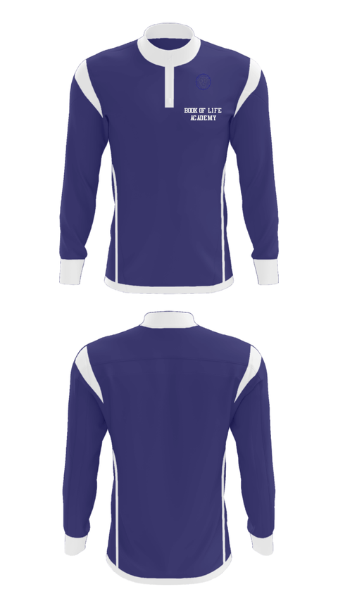 Quarter Zip Jacket, Book Of Life Academy, Spirit Store, Teamtime, Team time, sublimation, custom sports apparel, team uniforms, spirit wear, spiritwear, sports uniforms, custom shirts, team store, custom team store, fundraiser sports, apparel fundraiser