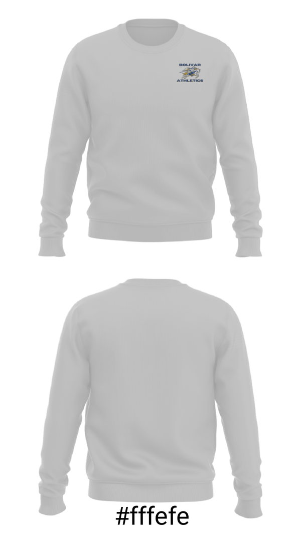 Crew Neck Sweatshirt, Bolivar Middle School Basketball, Men's Basketball, Teamtime, Team time, sublimation, custom sports apparel, team uniforms, spirit wear, spiritwear, sports uniforms, custom shirts, team store, custom team store, fundraiser sports, apparel fundraiser