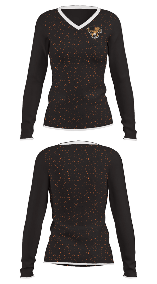 Women's Long Sleeve Vneck Shirt, Bears, Golf, Teamtime, Team time, sublimation, custom sports apparel, team uniforms, spirit wear, spiritwear, sports uniforms, custom shirts, team store, custom team store, fundraiser sports, apparel fundraiser