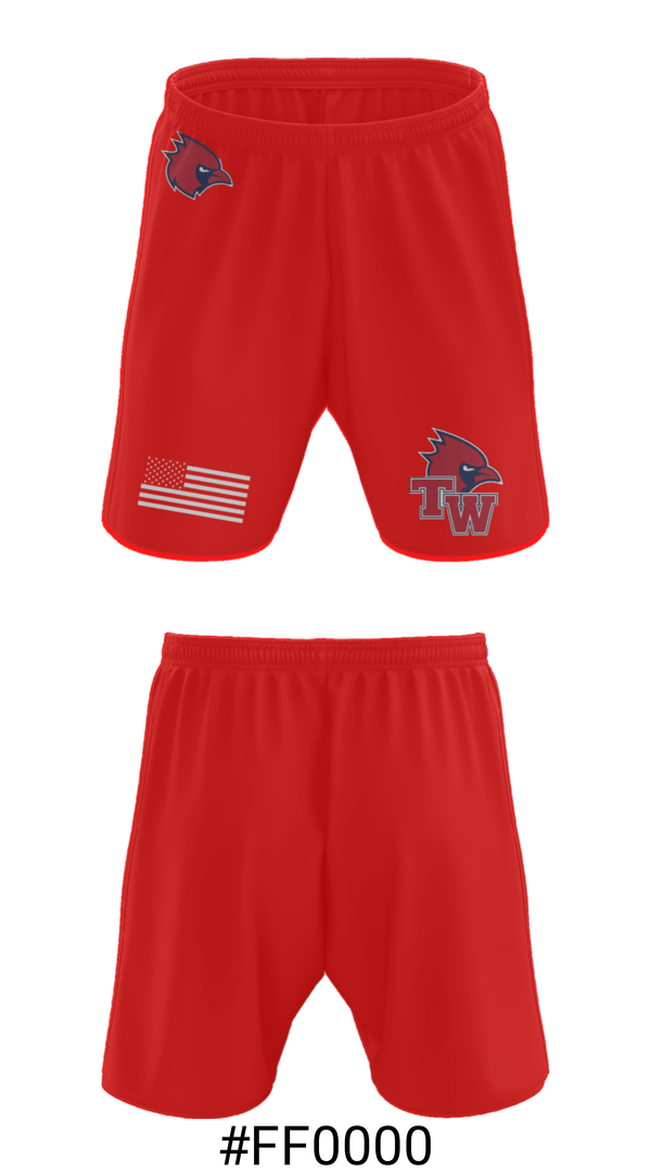Athletic Shorts With Pockets, Thomas Worthington High School Basketball, Women's Basketball, Teamtime, Team time, sublimation, custom sports apparel, team uniforms, spirit wear, spiritwear, sports uniforms, custom shirts, team store, custom team store, fundraiser sports, apparel fundraiser