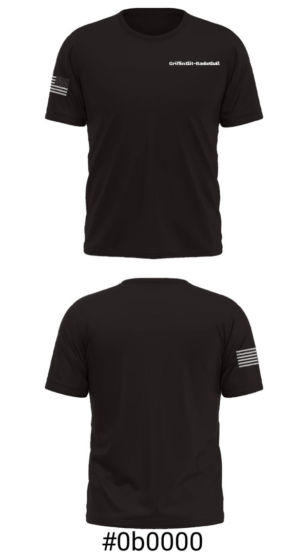 Short Sleeve Performance Shirt, Griffin Elit-Basketball, Men's Basketball, Teamtime, Team time, sublimation, custom sports apparel, team uniforms, spirit wear, spiritwear, sports uniforms, custom shirts, team store, custom team store, fundraiser sports, apparel fundraiser