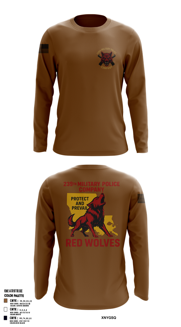 Long Sleeve Performance Shirt, 239th Military Police Company, National Guard, Teamtime, Team time, sublimation, custom sports apparel, team uniforms, spirit wear, spiritwear, sports uniforms, custom shirts, team store, custom team store, fundraiser sports, apparel fundraiser