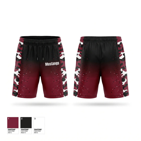 Athletic Shorts With Pockets, Mustangs, Women's Basketball, Teamtime, Team time, sublimation, custom sports apparel, team uniforms, spirit wear, spiritwear, sports uniforms, custom shirts, team store, custom team store, fundraiser sports, apparel fundraiser