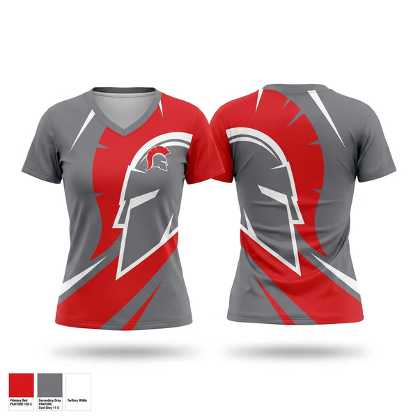 Womens Short Sleeve Vneck Shirt, Chenango Valley Youth Football, , Teamtime, Team time, sublimation, custom sports apparel, team uniforms, spirit wear, spiritwear, sports uniforms, custom shirts, team store, custom team store, fundraiser sports, apparel fundraiser