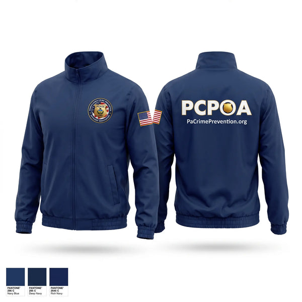 Windbreaker, Pa Crime Prevention Officers Association, Police, Teamtime, Team time, sublimation, custom sports apparel, team uniforms, spirit wear, spiritwear, sports uniforms, custom shirts, team store, custom team store, fundraiser sports, apparel fundraiser
