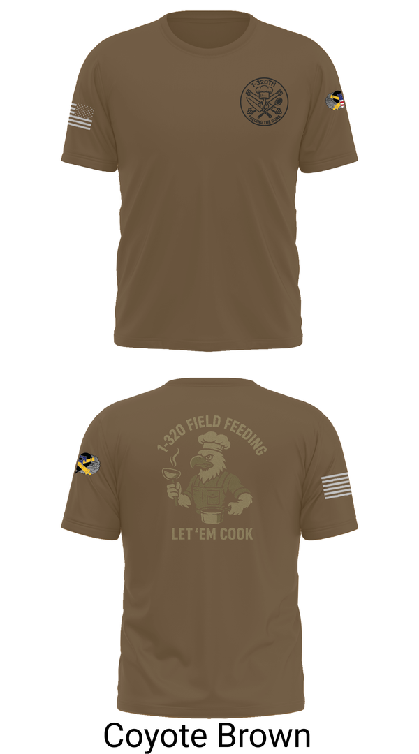 Old School Cotton Feel Shirt, 1-320th, , Teamtime, Team time, sublimation, custom sports apparel, team uniforms, spirit wear, spiritwear, sports uniforms, custom shirts, team store, custom team store, fundraiser sports, apparel fundraiser