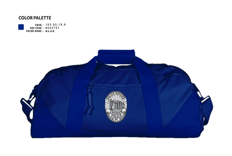 Duffle Bag, Cheraw, Police, Teamtime, Team time, sublimation, custom sports apparel, team uniforms, spirit wear, spiritwear, sports uniforms, custom shirts, team store, custom team store, fundraiser sports, apparel fundraiser