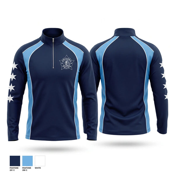 Quarter Zip Jacket, Chicago Police Lady Knights, Softball, Teamtime, Team time, sublimation, custom sports apparel, team uniforms, spirit wear, spiritwear, sports uniforms, custom shirts, team store, custom team store, fundraiser sports, apparel fundraiser