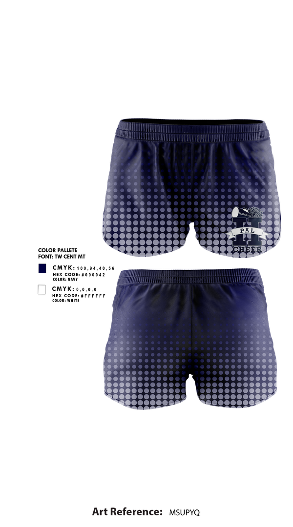 Womens Shorts, Hamilton PAL Cheer, Cheer, Teamtime, Team time, sublimation, custom sports apparel, team uniforms, spirit wear, spiritwear, sports uniforms, custom shirts, team store, custom team store, fundraiser sports, apparel fundraiser