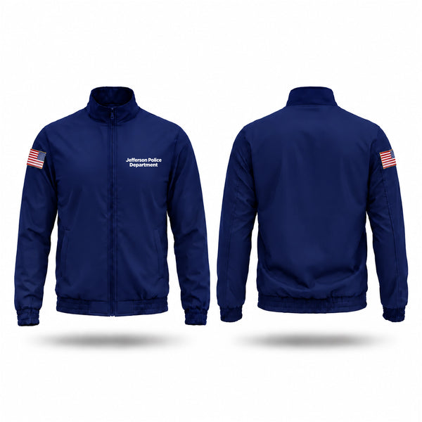 Windbreaker, Jefferson Police Department, Police, Teamtime, Team time, sublimation, custom sports apparel, team uniforms, spirit wear, spiritwear, sports uniforms, custom shirts, team store, custom team store, fundraiser sports, apparel fundraiser