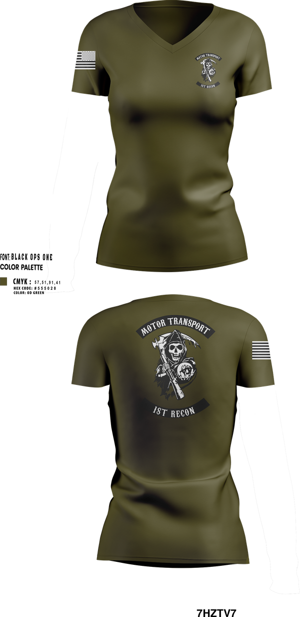 Womens Short Sleeve Vneck Shirt, 1st Recon, , Teamtime, Team time, sublimation, custom sports apparel, team uniforms, spirit wear, spiritwear, sports uniforms, custom shirts, team store, custom team store, fundraiser sports, apparel fundraiser