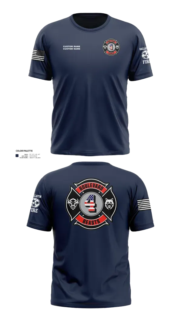 Short Sleeve Performance Shirt, Gallatin Fire Department Station 4, Fire Department, Teamtime, Team time, sublimation, custom sports apparel, team uniforms, spirit wear, spiritwear, sports uniforms, custom shirts, team store, custom team store, fundraiser sports, apparel fundraiser