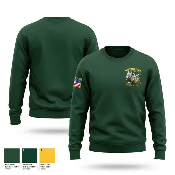 Crew Neck Sweatshirt, Woodbridge Battalion, Army, Teamtime, Team time, sublimation, custom sports apparel, team uniforms, spirit wear, spiritwear, sports uniforms, custom shirts, team store, custom team store, fundraiser sports, apparel fundraiser