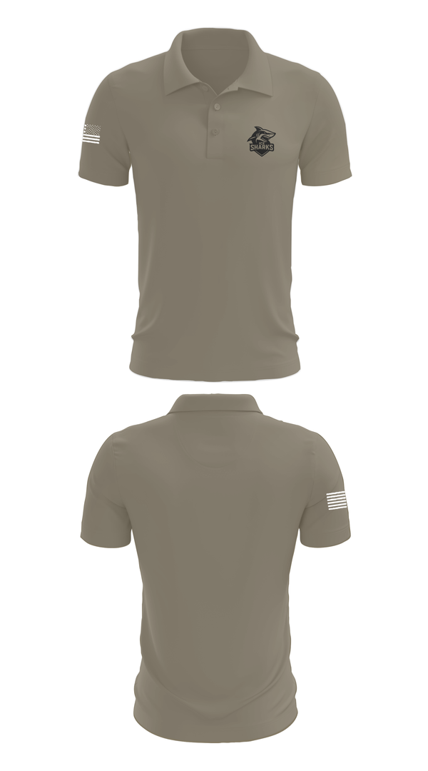 Short Sleeve Performance Polo, Thunder Sharks, Ice Hockey, Teamtime, Team time, sublimation, custom sports apparel, team uniforms, spirit wear, spiritwear, sports uniforms, custom shirts, team store, custom team store, fundraiser sports, apparel fundraiser