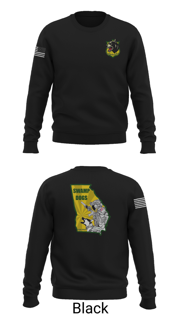 Crew Neck Sweatshirt, 93D MP DET (MWD), , Teamtime, Team time, sublimation, custom sports apparel, team uniforms, spirit wear, spiritwear, sports uniforms, custom shirts, team store, custom team store, fundraiser sports, apparel fundraiser