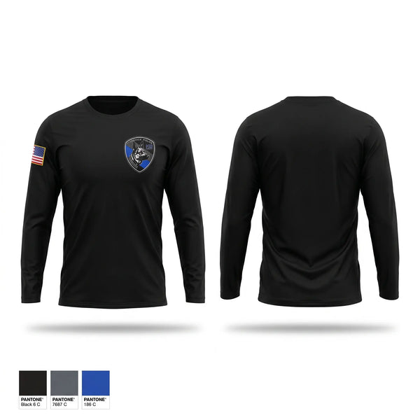 Long Sleeve Performance Shirt, Florence PD K9- Unit, Police, Teamtime, Team time, sublimation, custom sports apparel, team uniforms, spirit wear, spiritwear, sports uniforms, custom shirts, team store, custom team store, fundraiser sports, apparel fundraiser