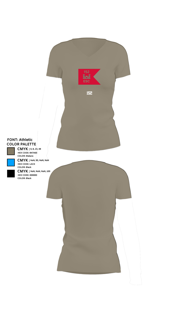 Womens Short Sleeve Vneck Shirt, 152, Army, Teamtime, Team time, sublimation, custom sports apparel, team uniforms, spirit wear, spiritwear, sports uniforms, custom shirts, team store, custom team store, fundraiser sports, apparel fundraiser