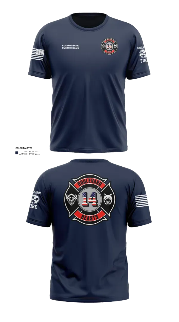 Short Sleeve Performance Shirt, Gallatin Fire Department Station 4, Fire Department, Teamtime, Team time, sublimation, custom sports apparel, team uniforms, spirit wear, spiritwear, sports uniforms, custom shirts, team store, custom team store, fundraiser sports, apparel fundraiser