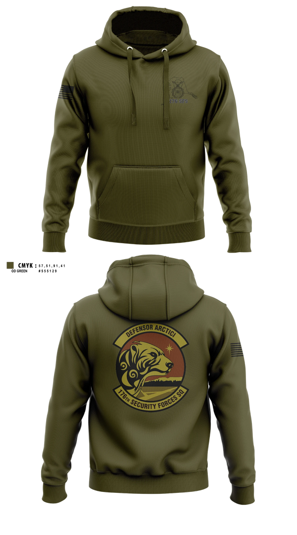 Hoodie, 176 SFS, National Guard, Teamtime, Team time, sublimation, custom sports apparel, team uniforms, spirit wear, spiritwear, sports uniforms, custom shirts, team store, custom team store, fundraiser sports, apparel fundraiser