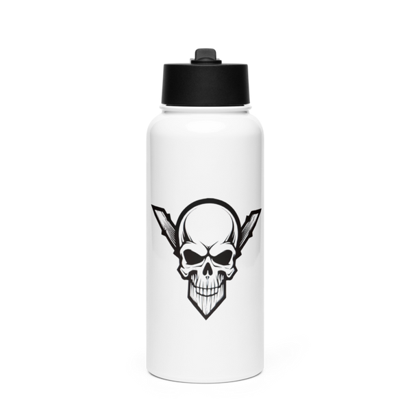 GUARDIANS 78233833 Stainless Steel Water Bottle with a Straw Lid