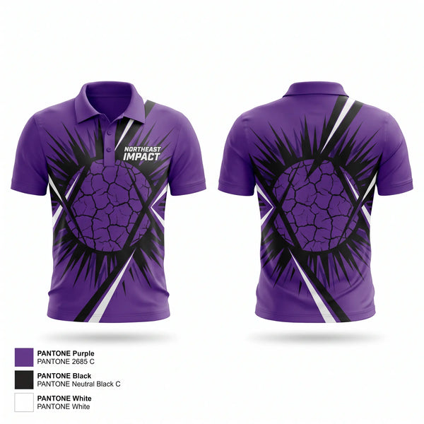 Short Sleeve Performance Polo, Northeast Impact, Softball, Teamtime, Team time, sublimation, custom sports apparel, team uniforms, spirit wear, spiritwear, sports uniforms, custom shirts, team store, custom team store, fundraiser sports, apparel fundraiser