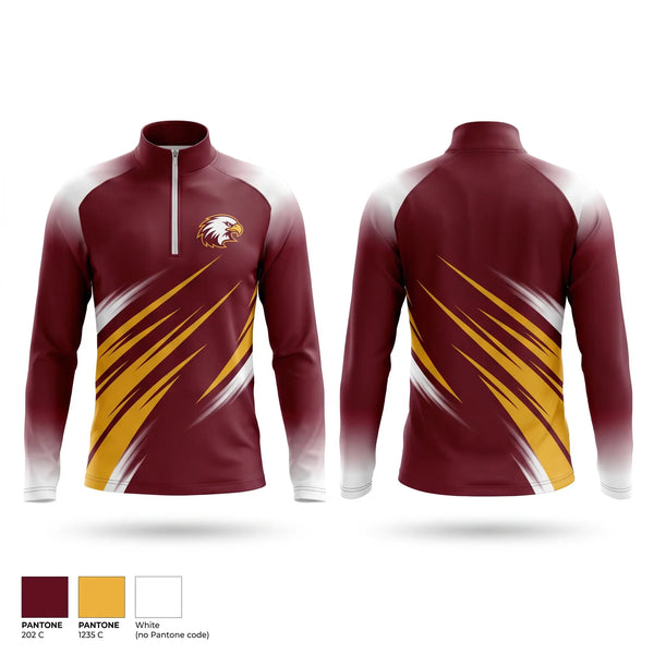 Quarter Zip Jacket, Pettus Eagles, , Teamtime, Team time, sublimation, custom sports apparel, team uniforms, spirit wear, spiritwear, sports uniforms, custom shirts, team store, custom team store, fundraiser sports, apparel fundraiser