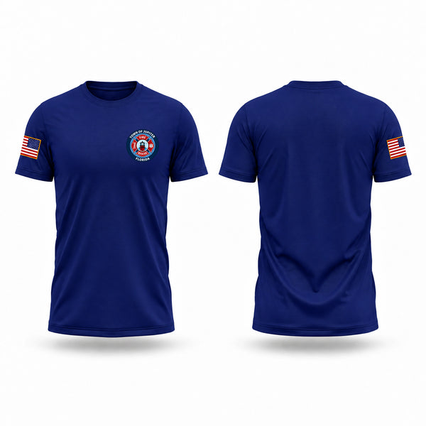 Old School Cotton Feel Shirt, Jupiter Fire Rescue, Fire Department, Teamtime, Team time, sublimation, custom sports apparel, team uniforms, spirit wear, spiritwear, sports uniforms, custom shirts, team store, custom team store, fundraiser sports, apparel fundraiser